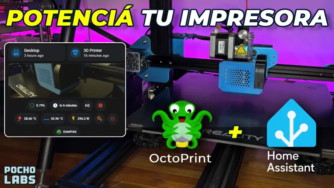 Lleva tu impresora 3D a otro nivel con OctoPrint y Home Assistant